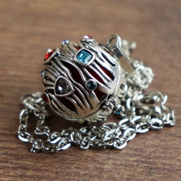 Pomander Duftkette Baum / Yggdrasil, Altmessing