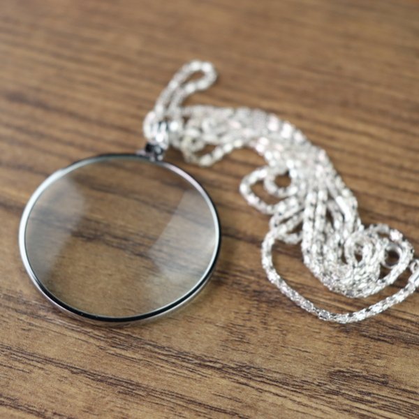 Lupen Kette, schlicht Farbe: Silber