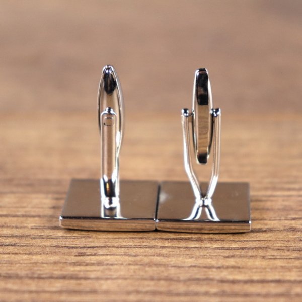 Manschettenknöpfe - Ornament 2, Farbe: Sil