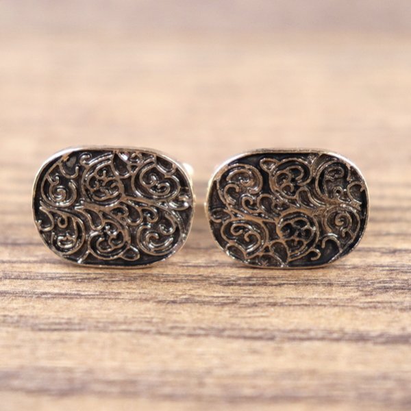 Manschettenknöpfe - Ornament 3, Farbe: Gold