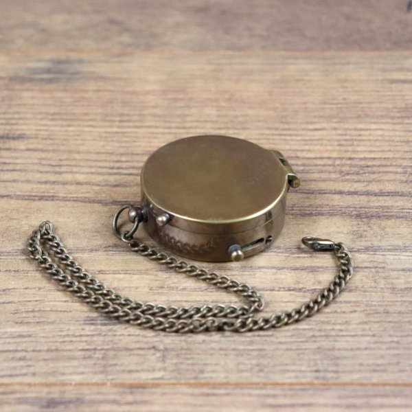 Compass on chain in antique look