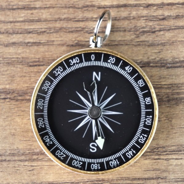 Kompass, Metall Farbe: Gold
