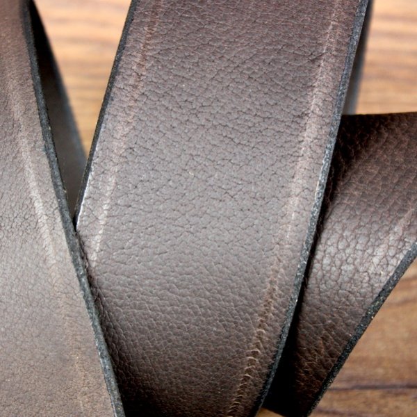 6 x 142 cm Piraten Gürtel, Büffelleder, braun, Ovale Schnalle AM