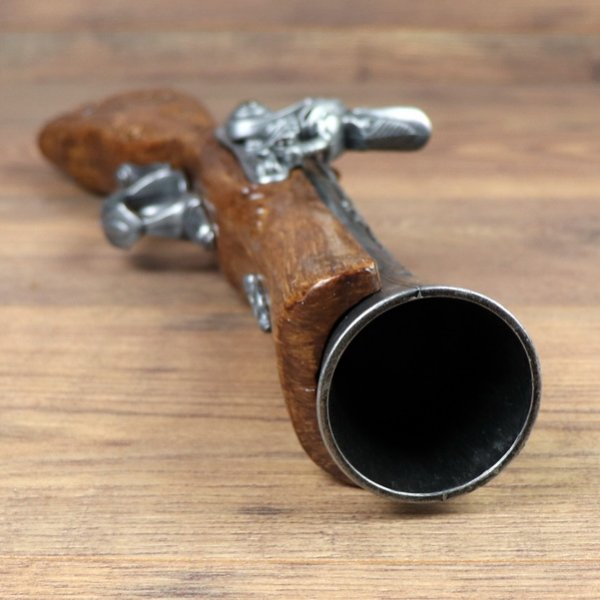 Replica - Large Tromblon Flintlock Pistol, Gray, 18th Century