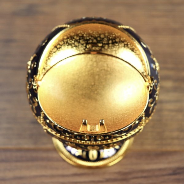 Aschenbecher "Barock Ball", Farbe: Gold / Blau