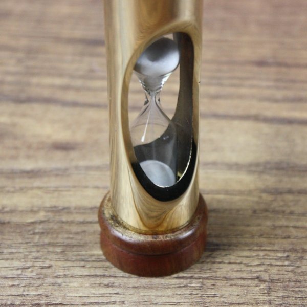 Hourglass- Brass / Wood - 3 min