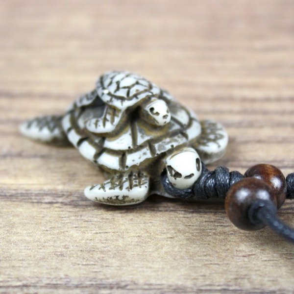 Schildkröte mit Baby, weiss