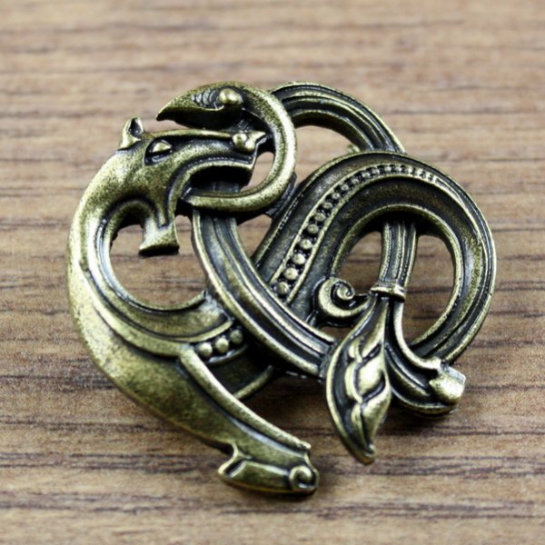 Wiki Brosche Fabeltier Drache AM