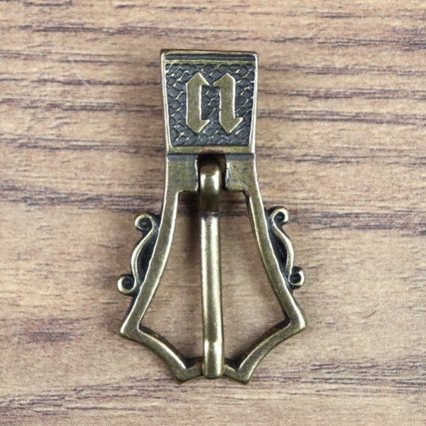 15 mm Spätmittelalter, Schnalle mit Buchstaben, 1390 - 1420 - AM