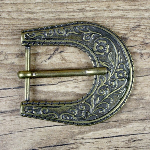 D - Schnalle mit Blumen Muster - 25 mm - AM