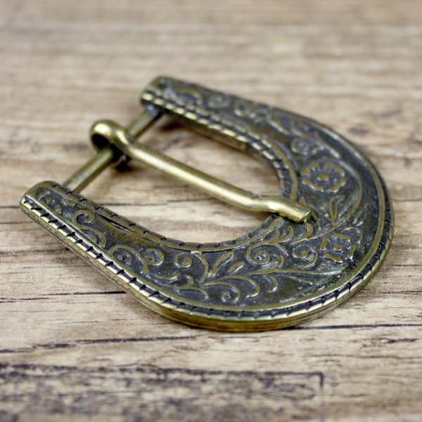 D - Schnalle mit Blumen Muster - 25 mm - AM