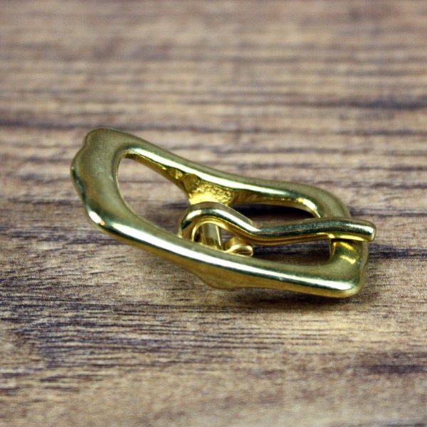 Islandschnalle, Stegschnalle - 16mm - Messing