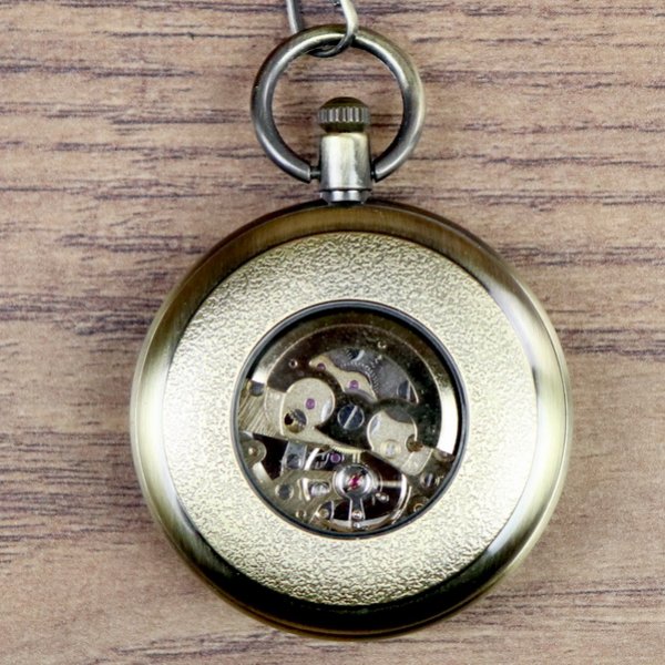 Klassische Mechanische Uhr ohne Klappdeckel, Halbautomatik, Zifferblatt Beige