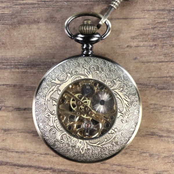 Mechanische Uhr mit Zahlenkranz Deckel