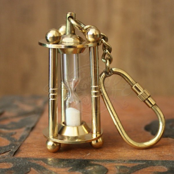 Schlüsselanhänger Sanduhr 3 Säulen