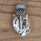 Brosche Schottische Distel - Silberfarben