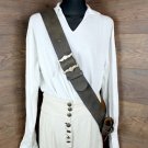 Einfacher Crossbelt in Antik-Braun - 7,5 cm