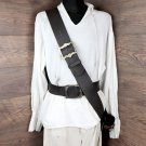 Einfacher Crossbelt in Büffel, dunkelbraun (M-L) - 7,5 cm