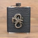 Flachmann mit Ledermantel, Motiv 