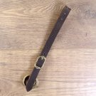 Rockzipfelhalter, verstellbar mit 2 Ringen - Fettleder - Dunkelbraun