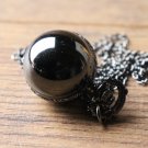 Geschlossene Kugel Uhr, glatt - Schwarz